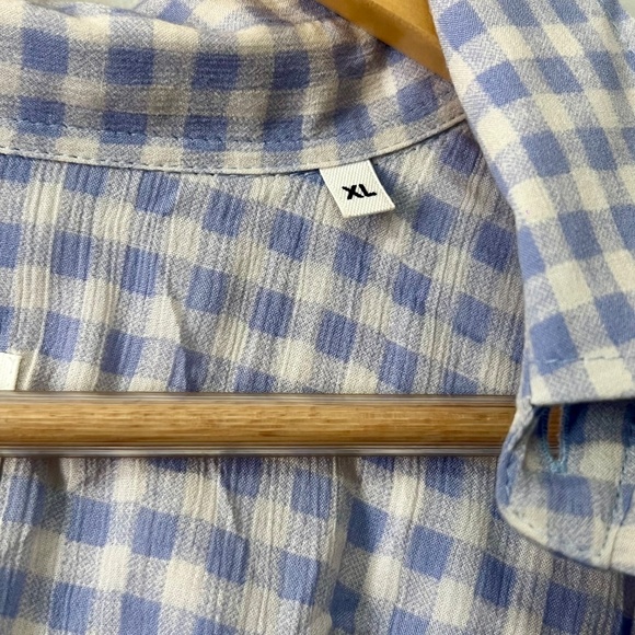 AMI Paris Gingham Short-Sleeve Shirt Men's Size XL - Picture 7 of 7